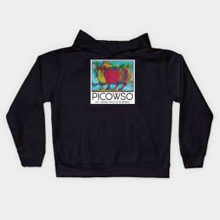 Fat Horse Who is Running Kids Hoodie